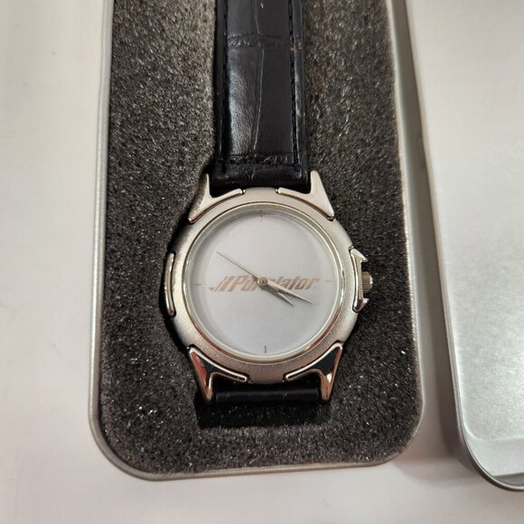Purolator Courier Wrist Watch Lot of 2 Blue & Leather Bands Gift Novelty Vtg - Picture 5 of 13